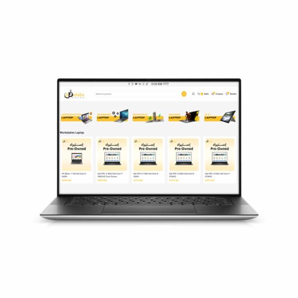 ديل XPS 15 9500 انتل كور I7-10850HQ NVIDIA GTX 1650TI 4GB 15.6 بوصة 4K شاشة تعمل باللمس